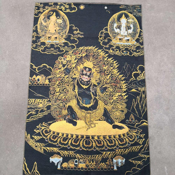 Black Mahakala Thangka-ToShay.org