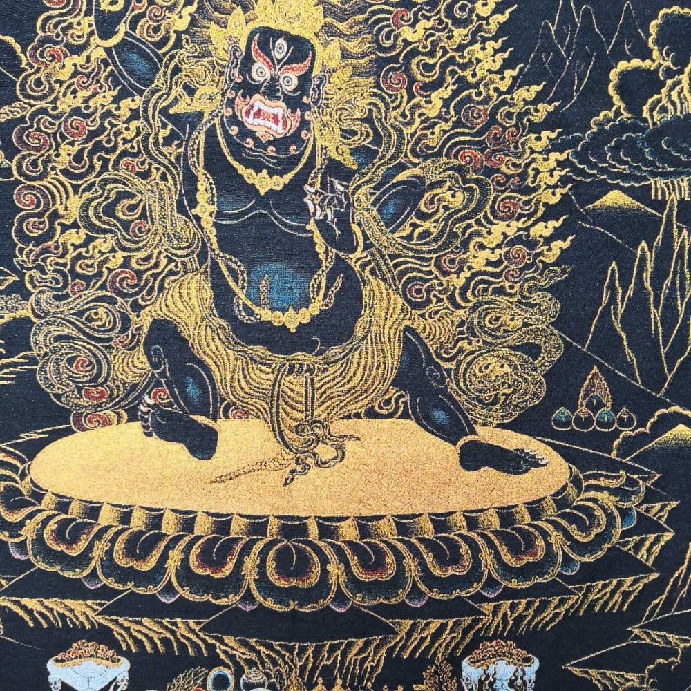 Thangka Black Mahakala-ToShay.org
