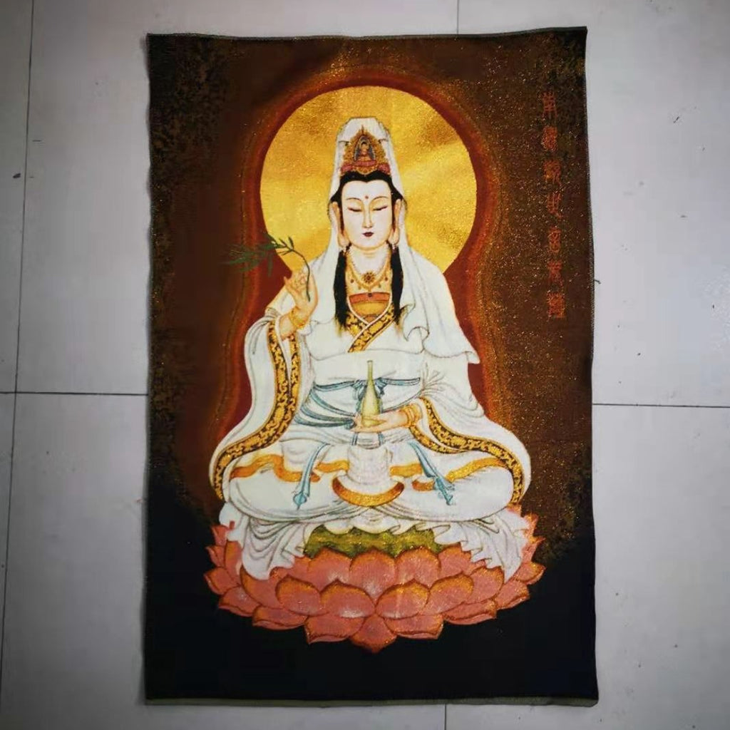Goddess Guanyin Thangka-ToShay.org