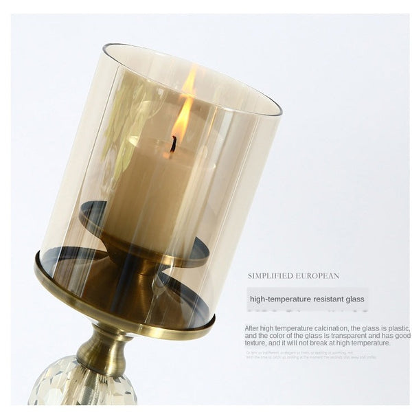Bronze Crystal Candle Stand-ToShay.org