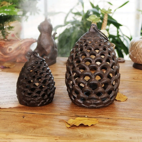 Pinecone Candle Holders-ToShay.org