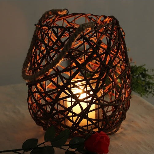 Wood Weave Candle Holders-ToShay.org