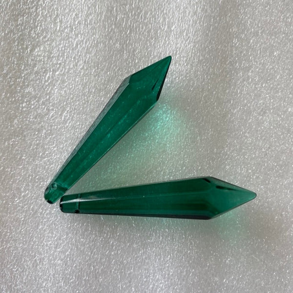 Green Crystal Icicle Pendants-ToShay.org
