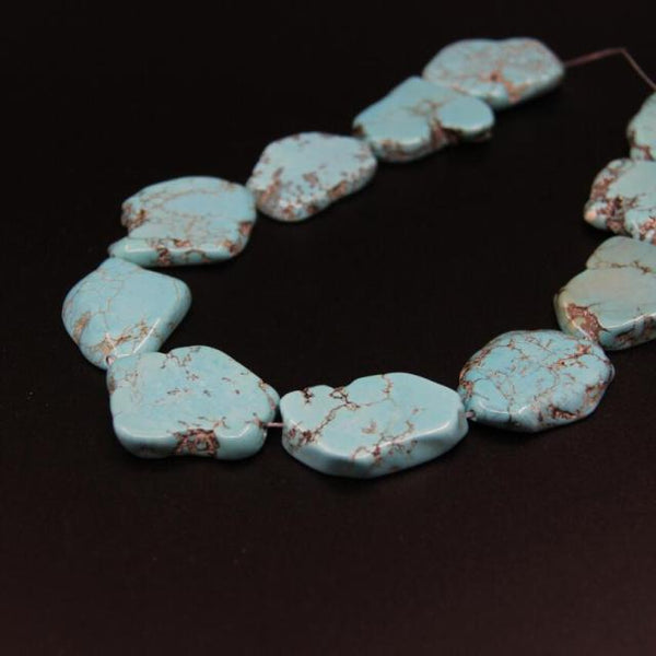 Mixed Turquoise Slice Beads-ToShay.org