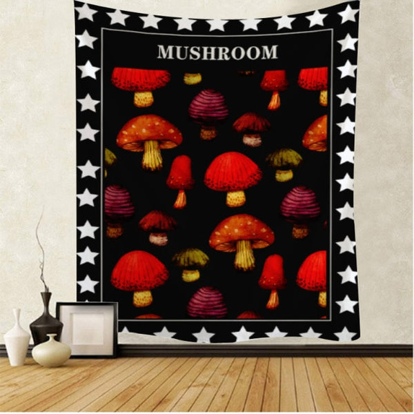 Garden Mushroom Tapestry-ToShay.org