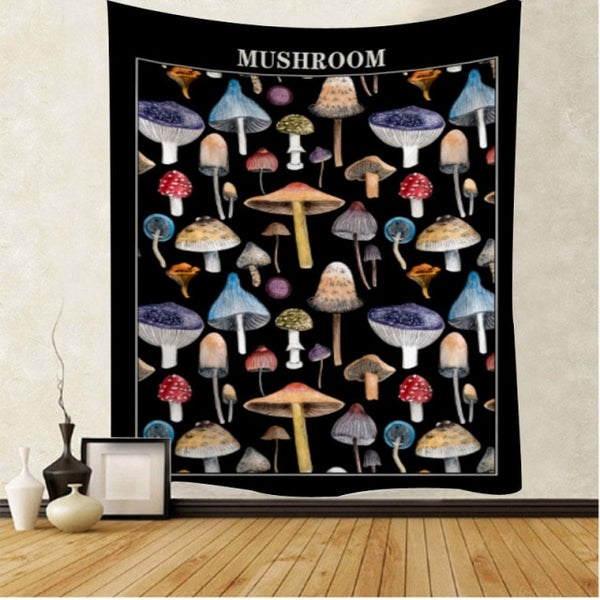 Garden Mushroom Tapestry-ToShay.org