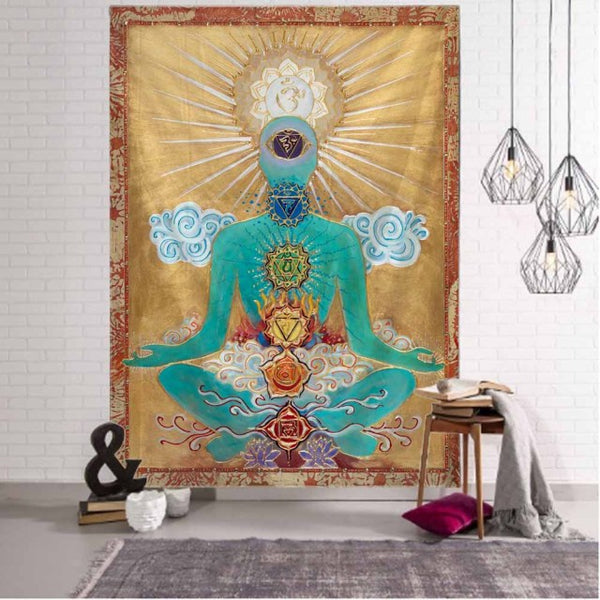 Buddha Mandala Tapestry-ToShay.org