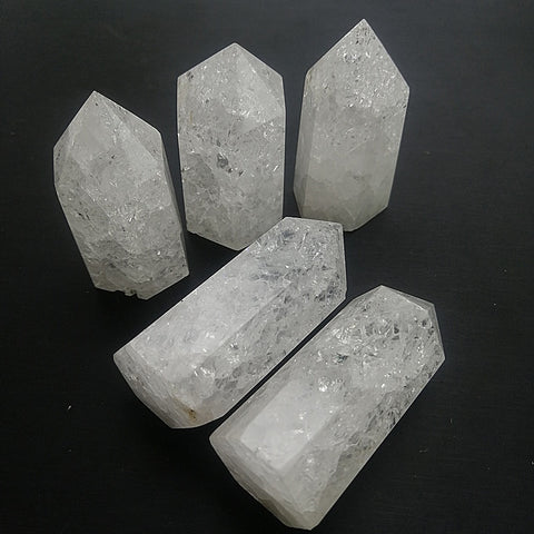 White Cracked Crystal Wands-ToShay.org