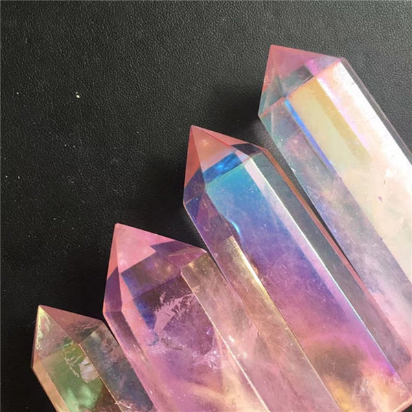 Pink Aura Crystal Wand Points-ToShay.org