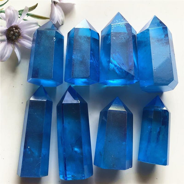 Blue Aura Crystal Wands-ToShay.org