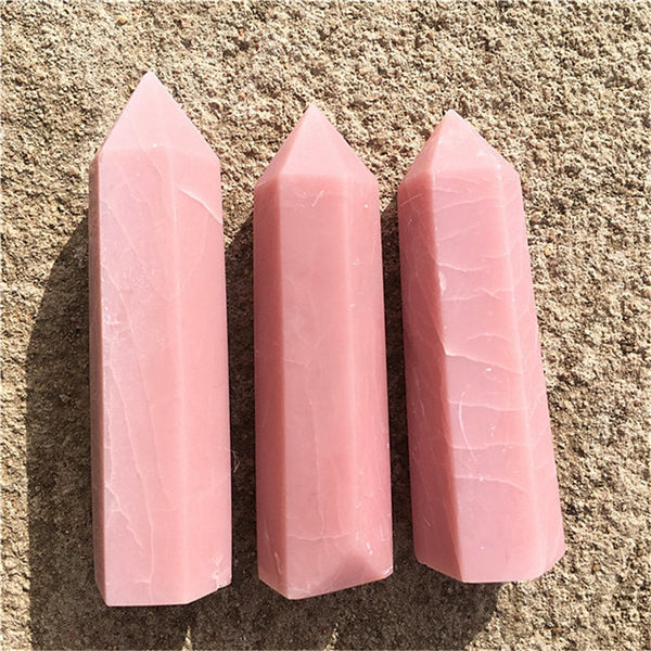 Pink Opalite Point Tower-ToShay.org