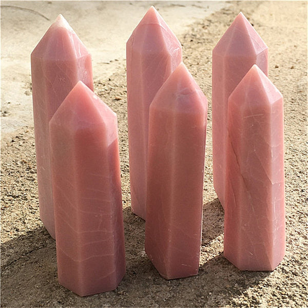 Pink Opalite Point Tower-ToShay.org