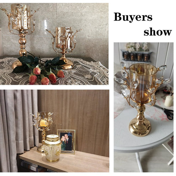 Gold Cup Candle Holders-ToShay.org