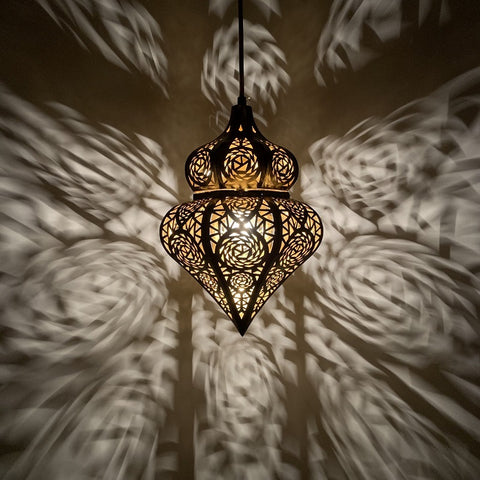 Moroccan Hollow LED Lantern-ToShay.org