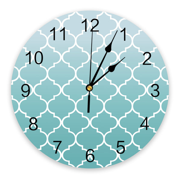 Turquoise Wall Clock-ToShay.org