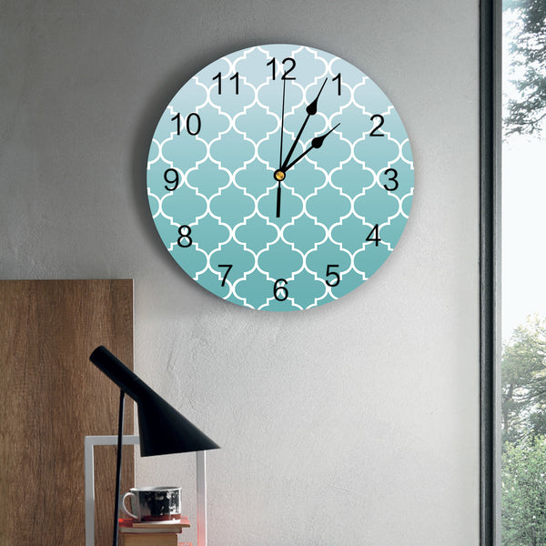 Turquoise Wall Clock-ToShay.org