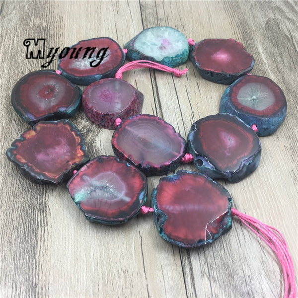 Red Agate Slice Beads-ToShay.org