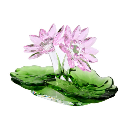 Pink Crystal Lotus Flowers-ToShay.org