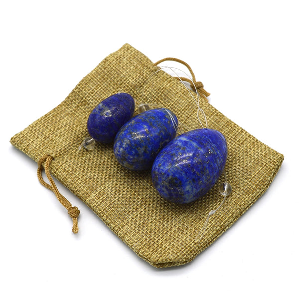 Blue Lapis Lazuli Drilled Egg-ToShay.org