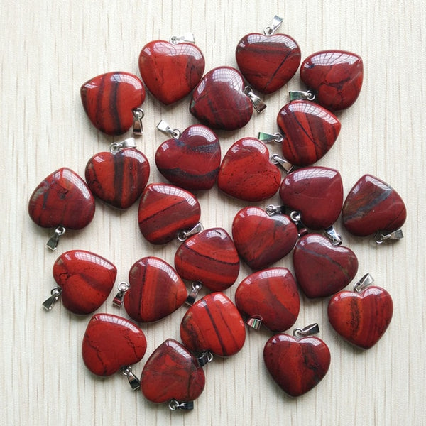 Mixed Crystal Heart Pendants-ToShay.org