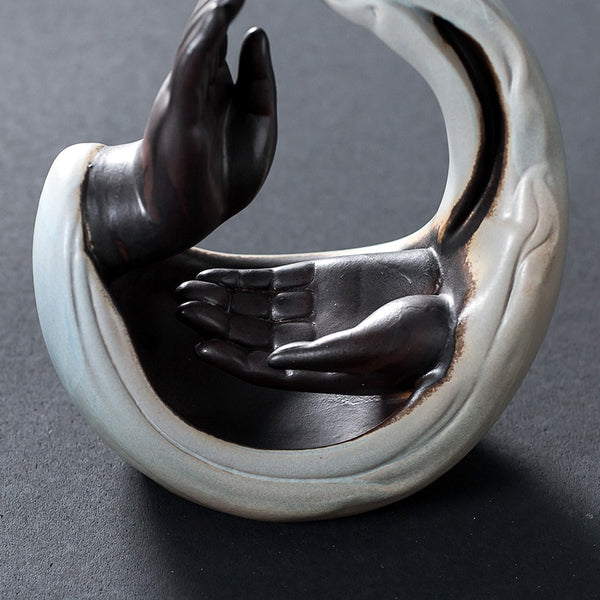 Buddha Hands Backflow Incense Burner-ToShay.org