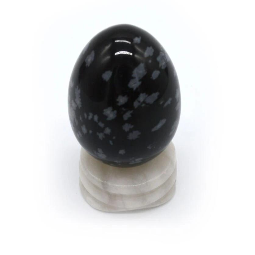 Black Snow Stone Egg-ToShay.org