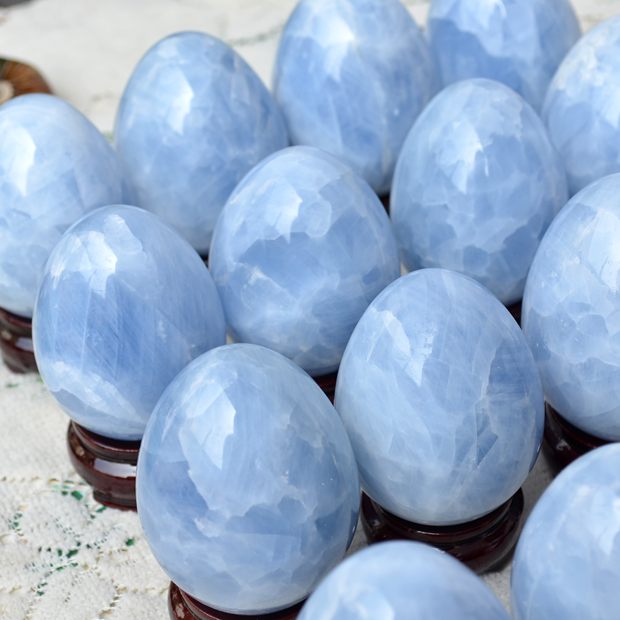 Blue Celestine Crystal Egg-ToShay.org