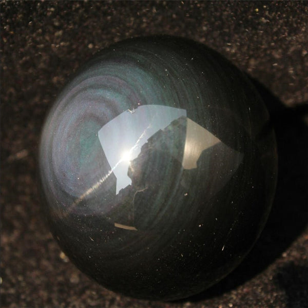 Black Cats Eye Obsidian Ball-ToShay.org
