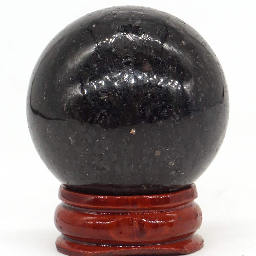 Black Nuumite Stone Ball-ToShay.org