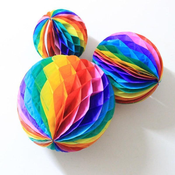 Rainbow Honeycomb Balls-ToShay.org