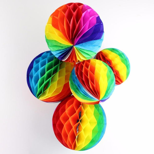 Rainbow Honeycomb Balls-ToShay.org