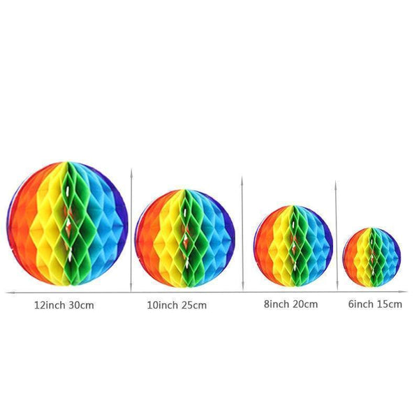 Rainbow Honeycomb Balls-ToShay.org