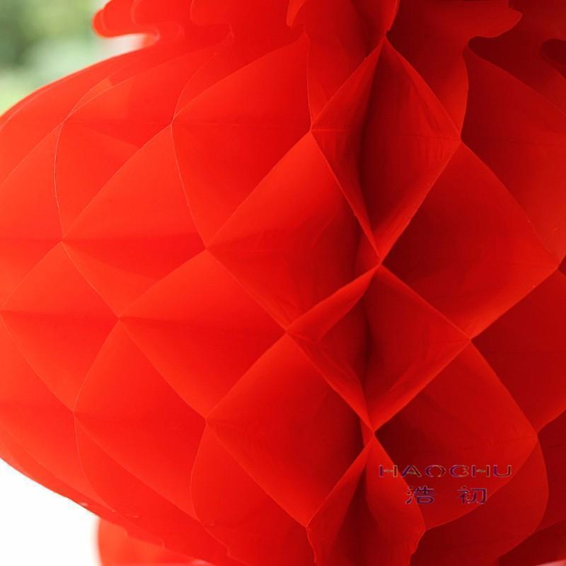 Red Chinese Honeycomb Lanterns-ToShay.org