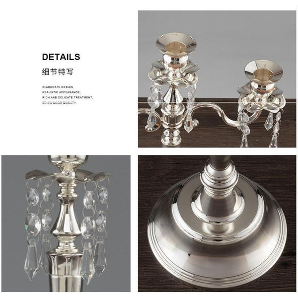 Silver Crystal Candelabra-ToShay.org