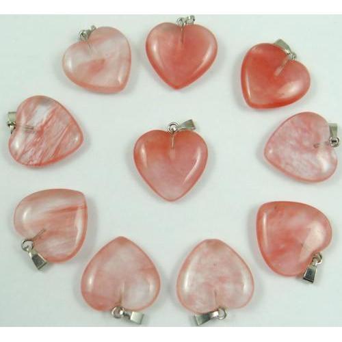 Mixed Crystal Heart Pendants-ToShay.org