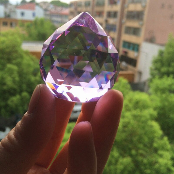 Purple Faceted Crystal Ball-ToShay.org