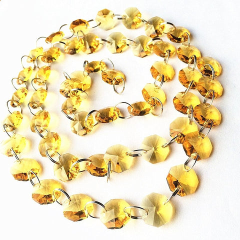 Yellow Gold Octagon Bead Strands-ToShay.org