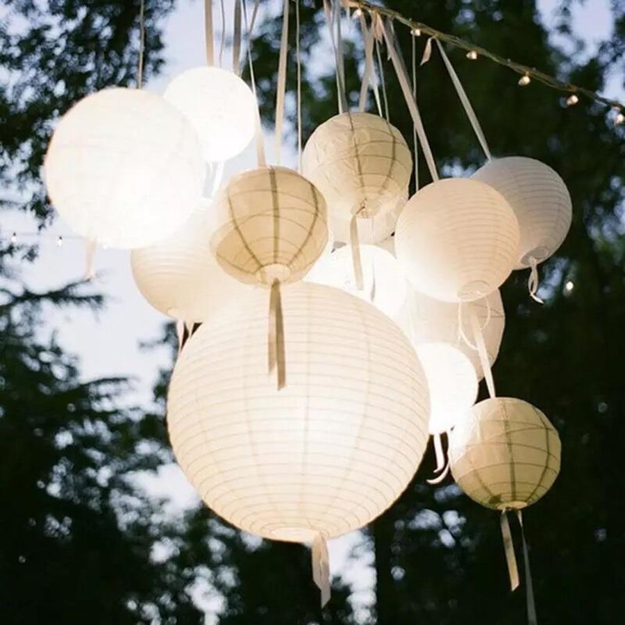White Round Paper Lantern-ToShay.org
