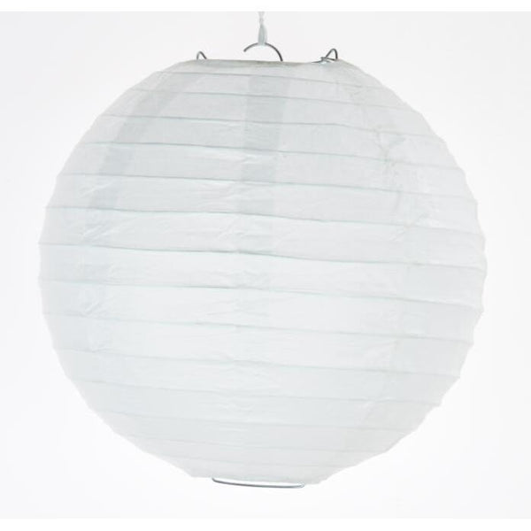 White Round Paper Lantern-ToShay.org