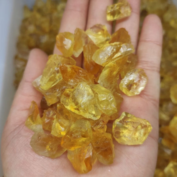 Yellow Topaz Crystal Pebble-ToShay.org